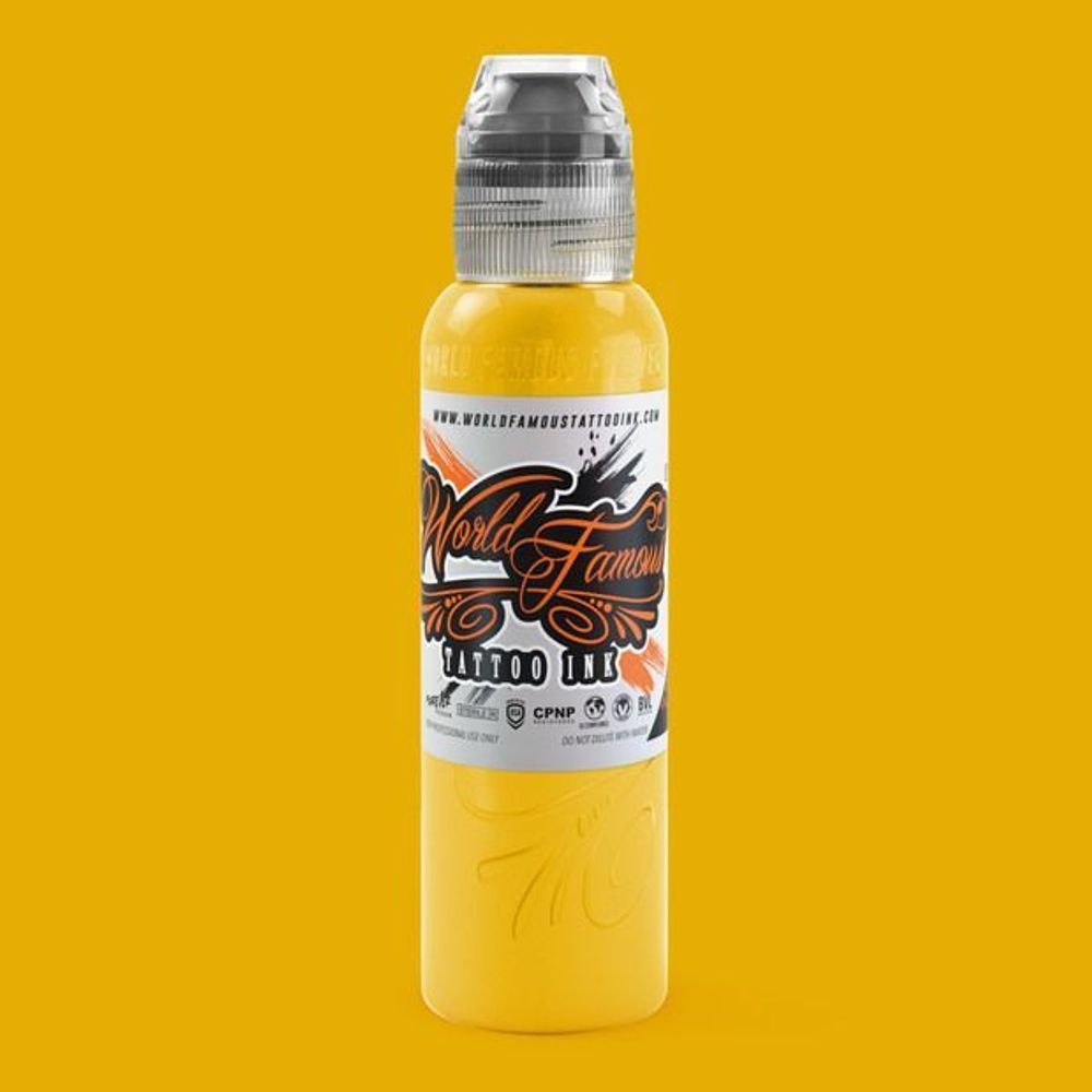 Жёлтая тату краска World Famous Ink California Gold