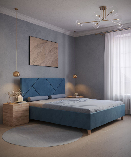 Двуспальная кровать с подъемным механизмом Дельта, 160х200