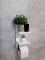 Держатель для туалетной бумаги с полками