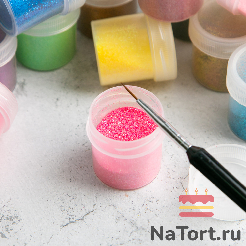 Блестки декоративные «Ярко-розовый» 10 гр