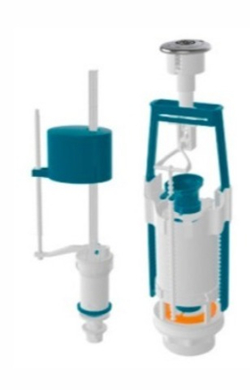 Арматура компл. ZEGOR нижняя подводка, кнопка SA436-3