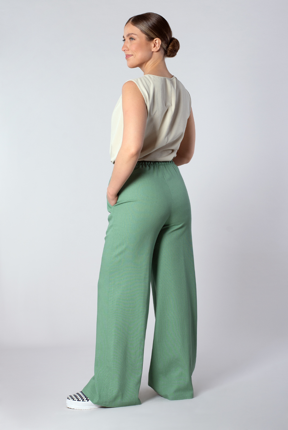 Брюки женские 4323ВП, оливковый #363Ол024323ВП