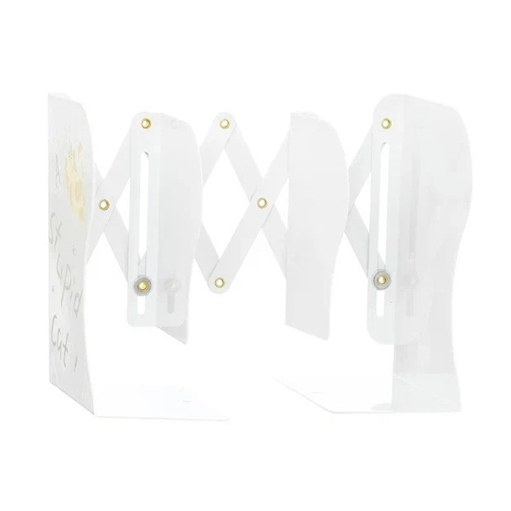 Подставка-лоток для книг Basir, металлическая, серия "Кошки", на 3 отделения, белый корпус с рисунком котиков, 4 цвета