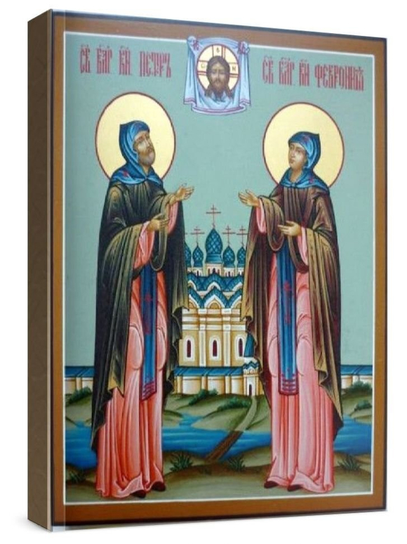 Петр и Феврония (рукописная икона)