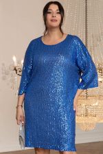 Платье с пайетками Латина (сапфир) П14321-34М LT Collection
