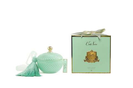 Свеча ароматическая Cote Noire Art Deco Round Tiffany Blue & Gold