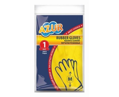 Перчатки хозяйственные Azur из натурального латекса, размер М