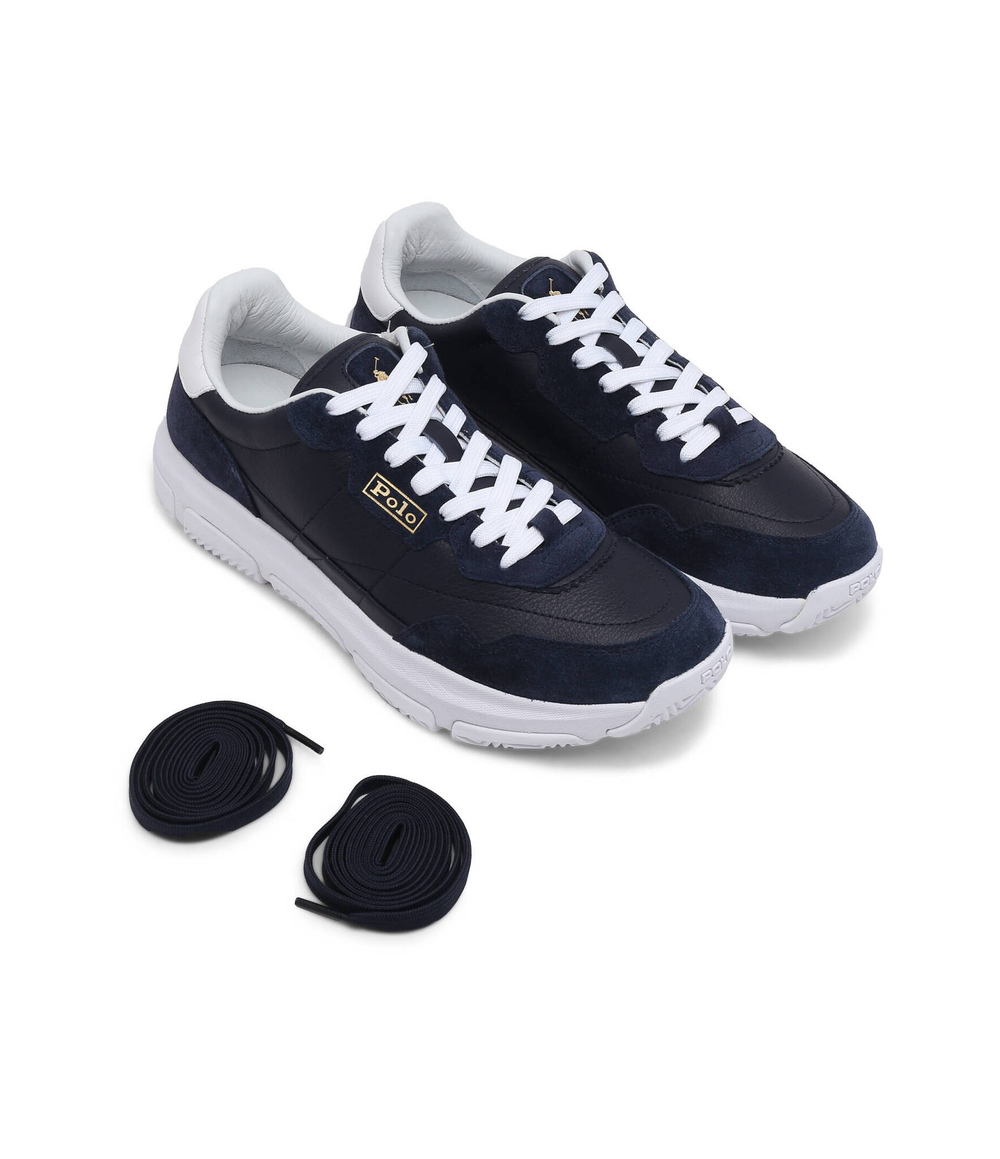 Кожаные кроссовки POLO RALPH LAUREN - темно-синий(809931239)