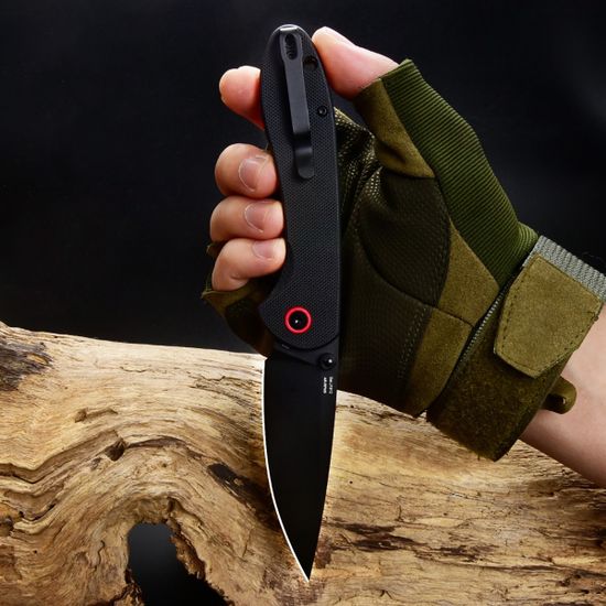 Складной нож CJRB J1912-BBKF Feldspar c клинком из стали AR-RPM9, рукоять G10