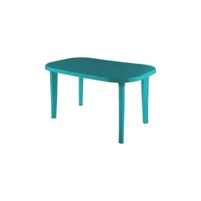 Стол овальный бирюзовый 1360х740мм