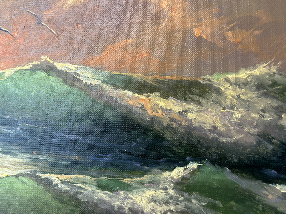 Беляев В. В. Над морем. Холст, масло. Россия, 2021 г.