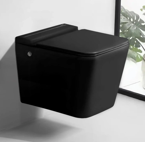 Унитаз MAIELLA Aria Pulse MB подвесной с функцией импульсного смыва, безободковый Ceruttispa CT10192 (590х360х385)