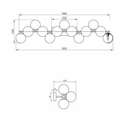 Светильник на штанге Maytoni Dallas MOD547WL-13CH