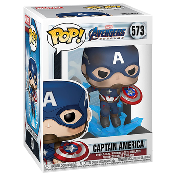 Фигурка Funko POP! Bobble Marvel Avengers EndGame: Capt America with Broken Shield and Mjolnir 45137