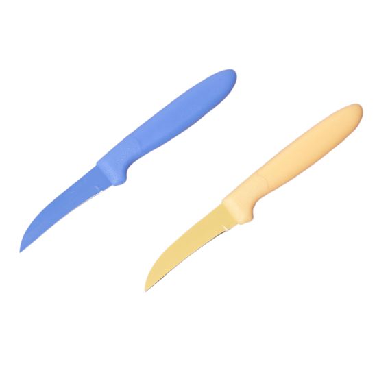 Нож кухонный для чистки Kamille KM 5321 с покрытием "non-stick" с пластиковой ручкой