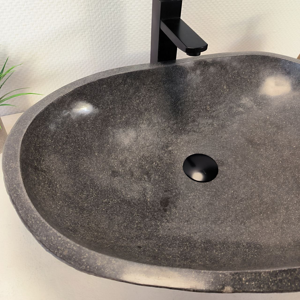 Раковина из речного камня RS-66037 63х47х16 из натурального камня