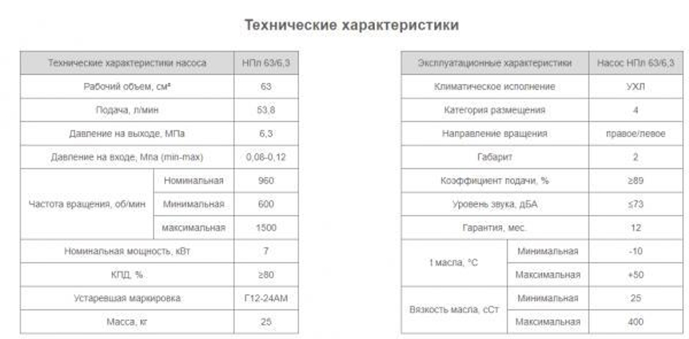 Насос НПл 63/6,3