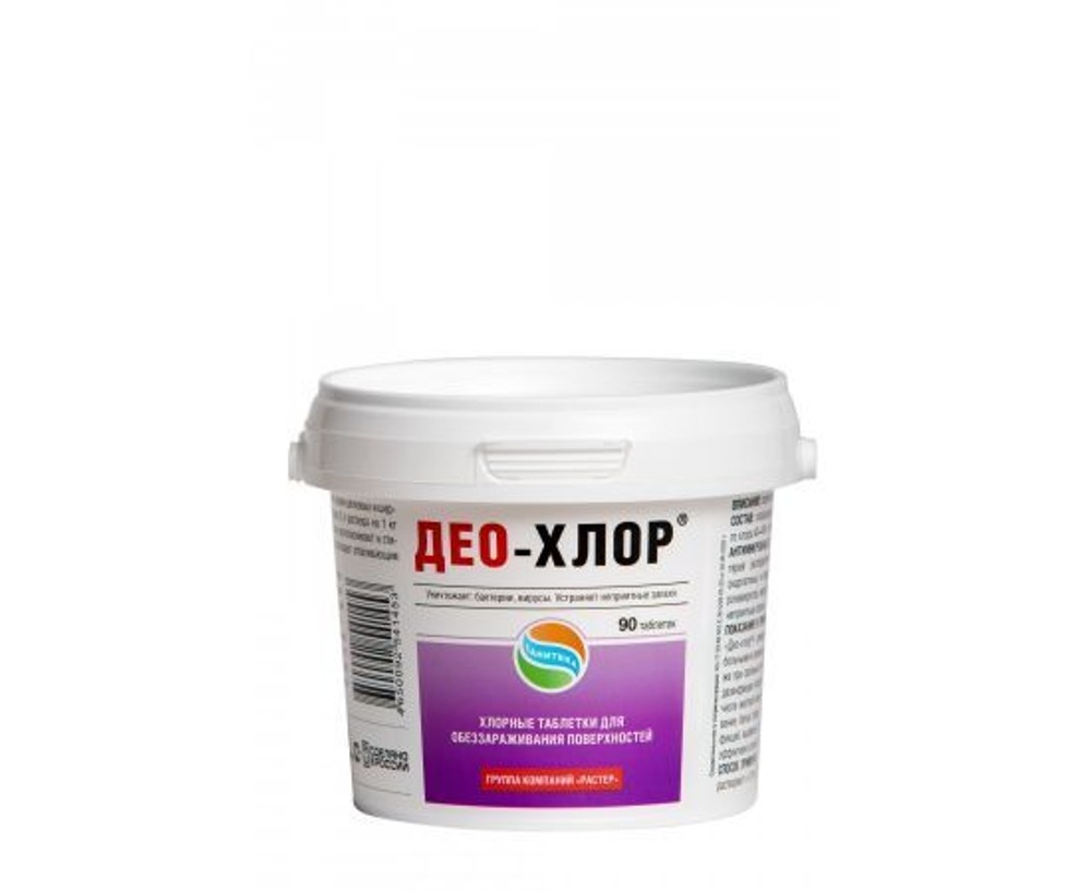 Дезинфицирующее средство Део Хлор САНИТЕКА, 90 таблеток, 3,4 г