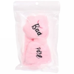 Повязка на голову «New collection Vostok - Bаd girl», цвет черный, розовый, голубой и сиреневый, 20*6см ( упаковка белый ZIP пакет )