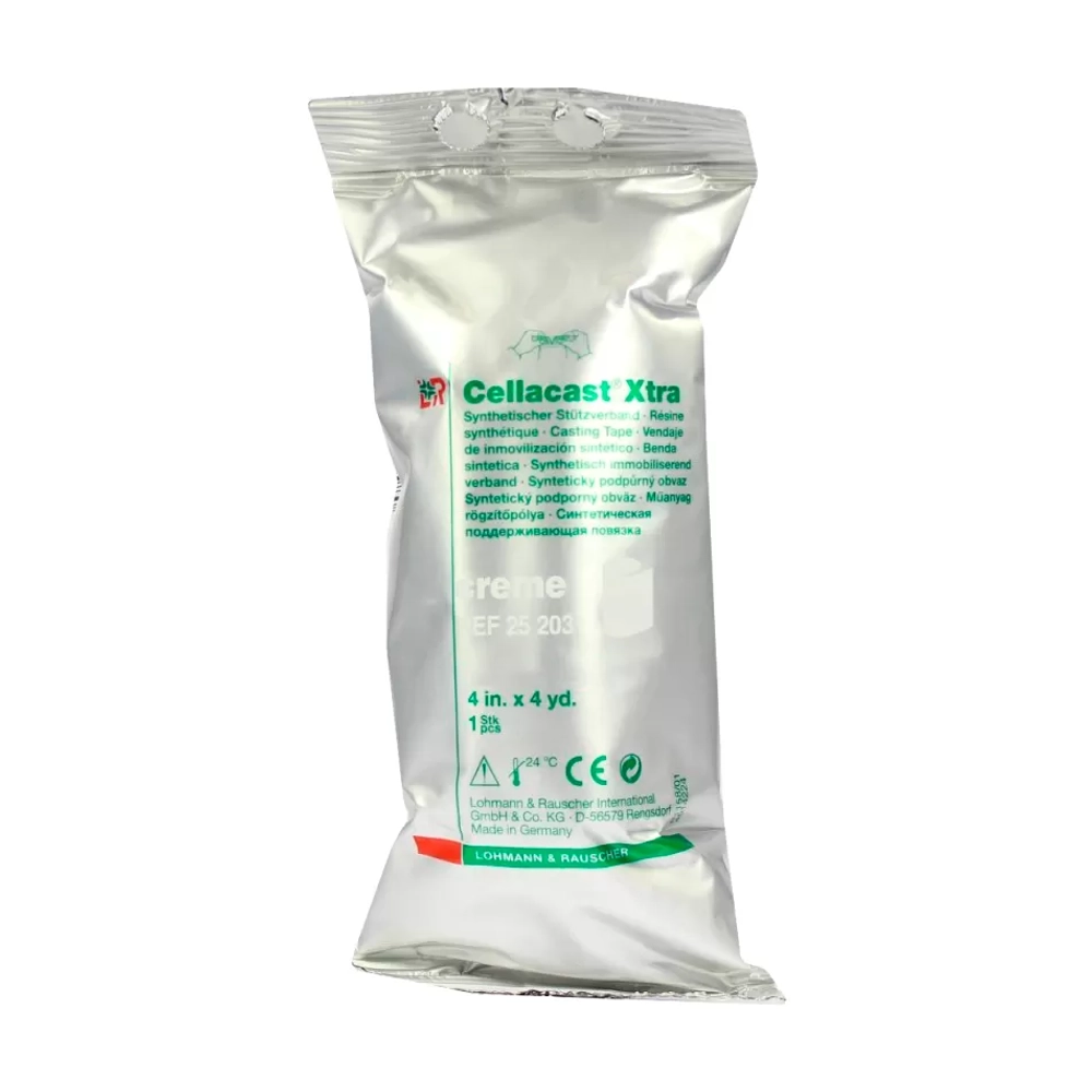 Бинт Cellacast xtra (Целлакаст экстра) синтетический полимерный иммобилизирующий гипс, кремовый, 5см х3.6м