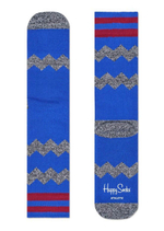 Носки унисекс Athletic Zig Stripe Sock с зигзагами (Размер: 29) (Цвет: синий)