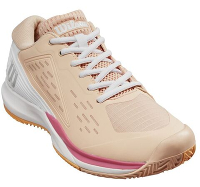 Женские теннисные кроссовки Wilson Rush Pro Ace Clay - peach parfait/white/tangerine - Orange Pink