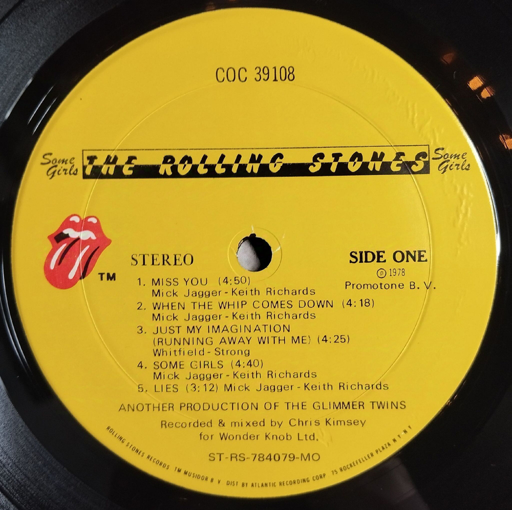 Винтажная виниловая пластинка LP The Rolling Stones Some Girls (USA 1978)