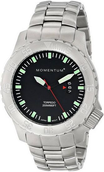 Канадские часы Momentum TORPEDO BLACK минерал 1M-DV74B0