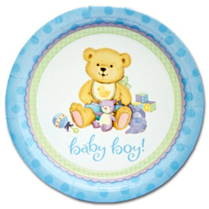 Тарелка-Медвежонок-Мальчик-23см-8шт