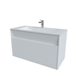 Тумба с умывальником подвесная с ящиком IDDIS Esper, белая, 100 см, ESP10W0i95K