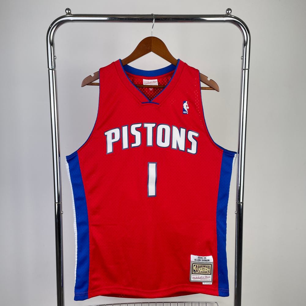 Купить баскетбольную ретро джерси Аллена Айверсона «Детройт Пистонс»