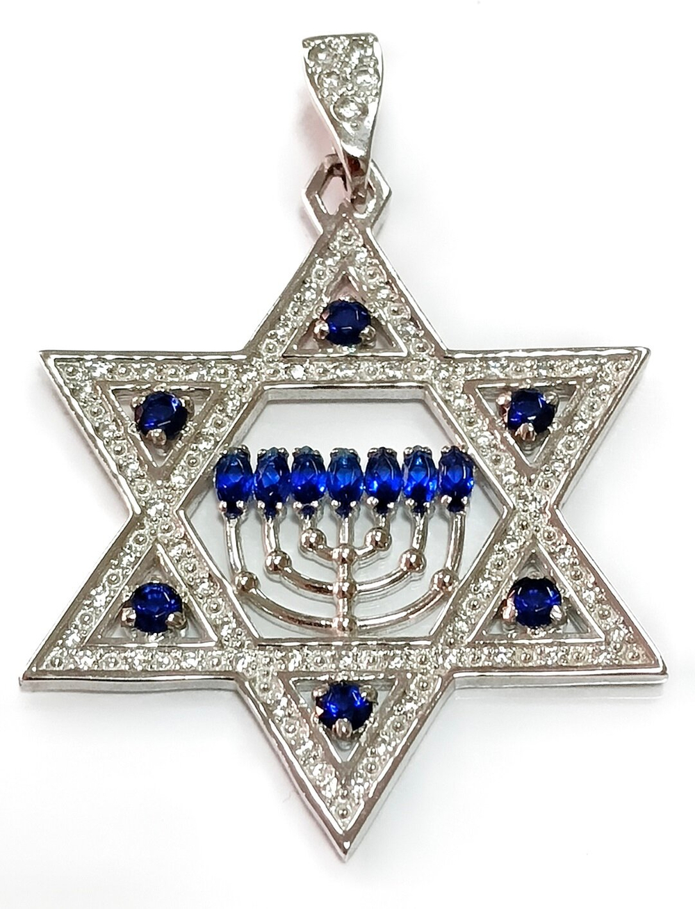 Подвеска ювелирная, из серебра, с фианитами