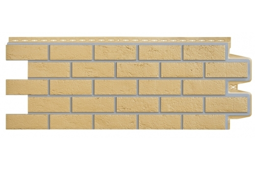 Фасадные панели GRAND LINE (ГРАНД ЛАЙН) Кирпич Состаренный Премиум Песочный