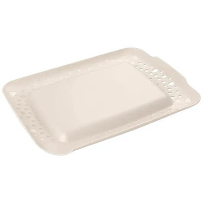 ДОСКА РАЗДЕЛОЧНАЯ УНИВЕРСАЛЬНАЯ 3-в-1 (СУШИЛКА, ПОДДОН) 350х30 ММ бежевый