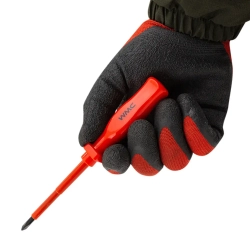 Отвертка крестообразная диэлектрическая PX1x80мм WMC TOOLS WMC-PH117580R