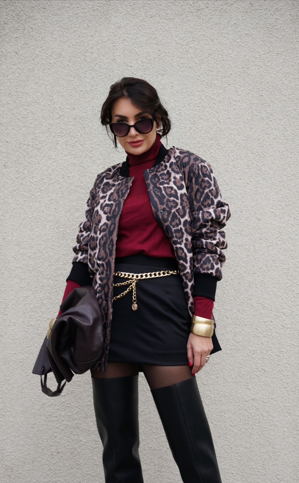 Бомбер "На стиле" в леопарде