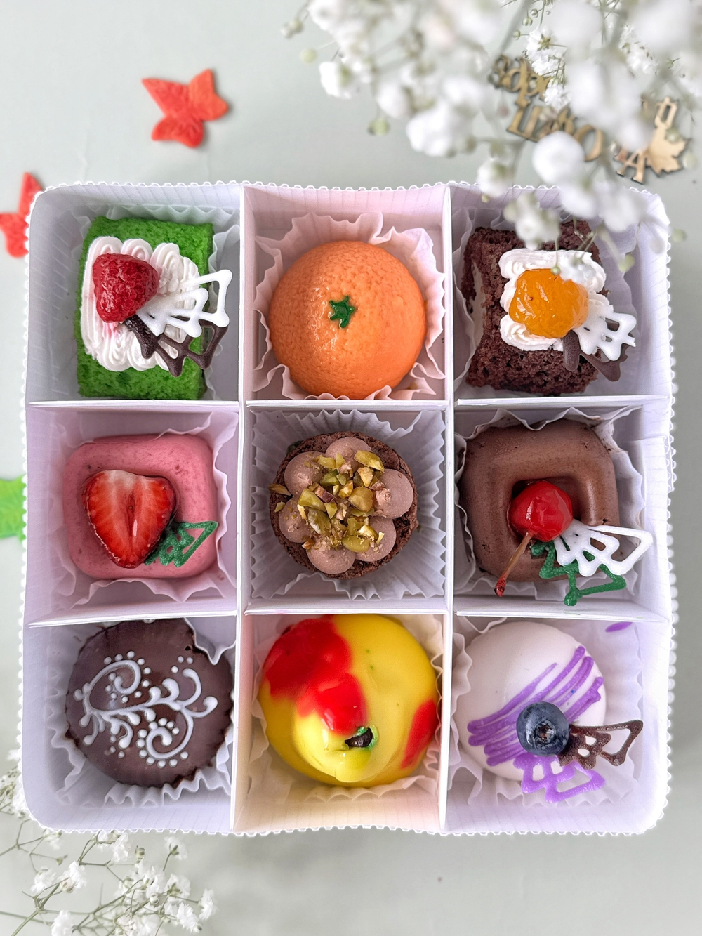 "Колокольчик" Авторские пирожные 9 шт - 350 грамм арт2020