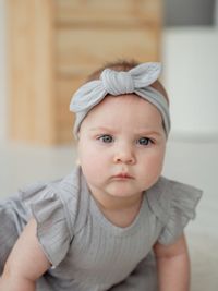 Повязка-солоха "Жемчуг" из ажурного хлопка 0+