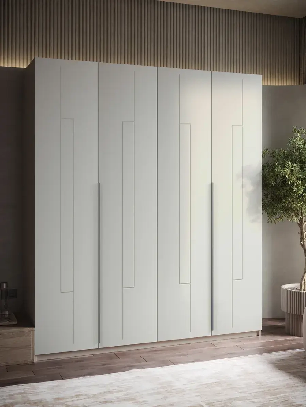 Шкаф распашной 200х50х230 четырёхдверный Mirage 16