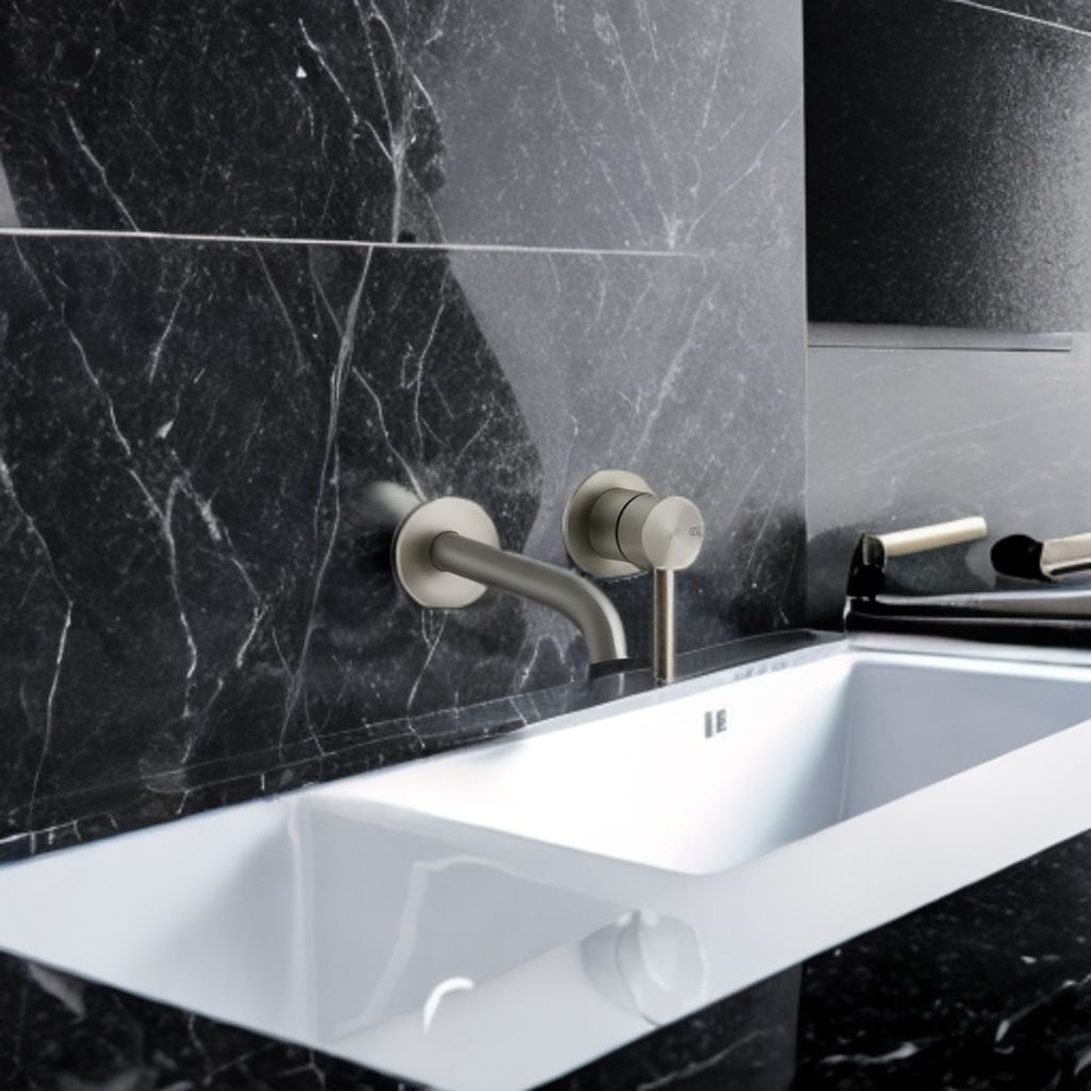 Скрытая часть смесителя Gessi 316, цвет Steel Brushed