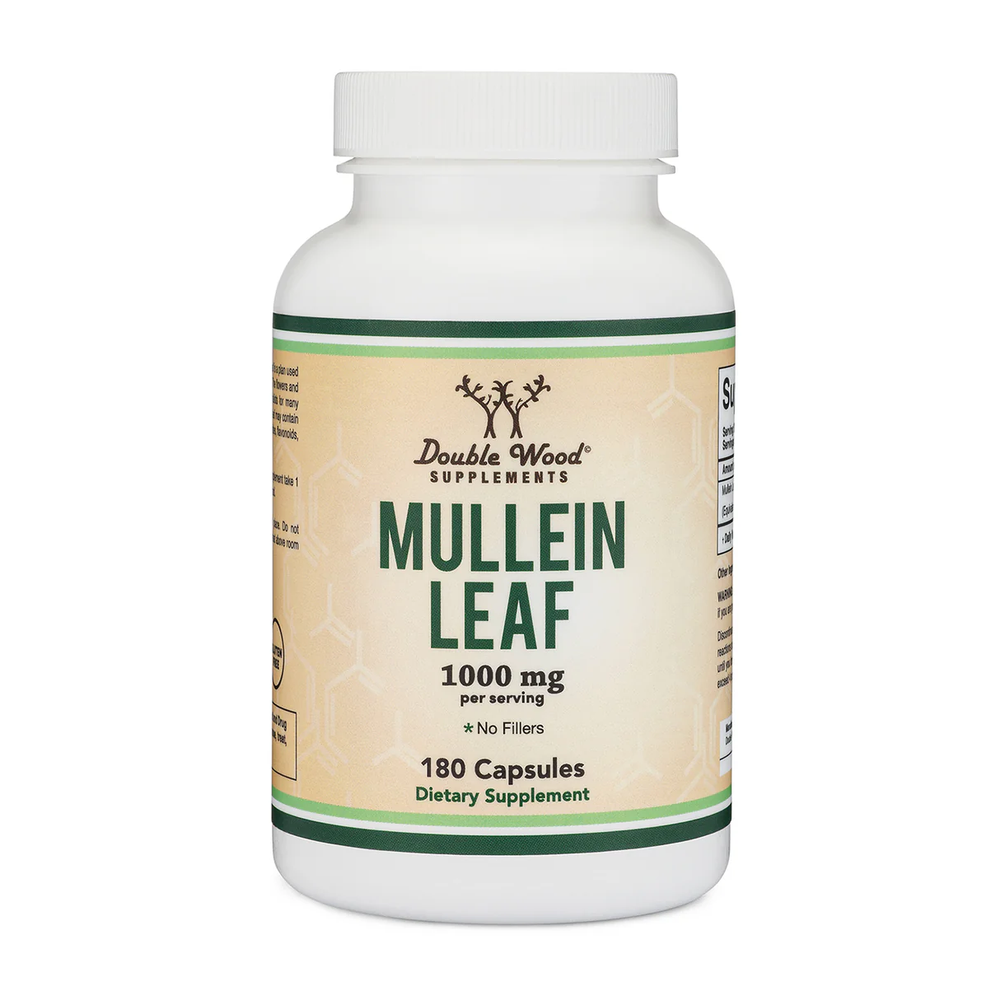 Double Wood Supplements - Mullein Leaf - 180 x 500 mg capsules