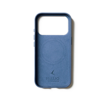 Чехол Mujjo Leather для iPhone 17 Pro глубокий синий