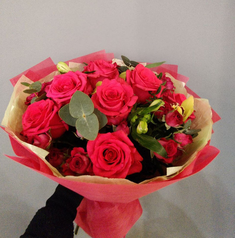 Букет "Малиновый щербет"