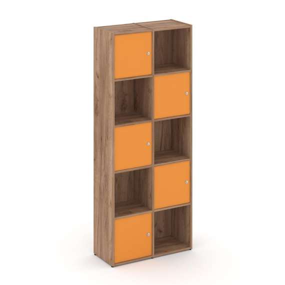 Locker plus Комплект №8 LK.K-008 Дуб Табак/Оранжевый 798*350*1983