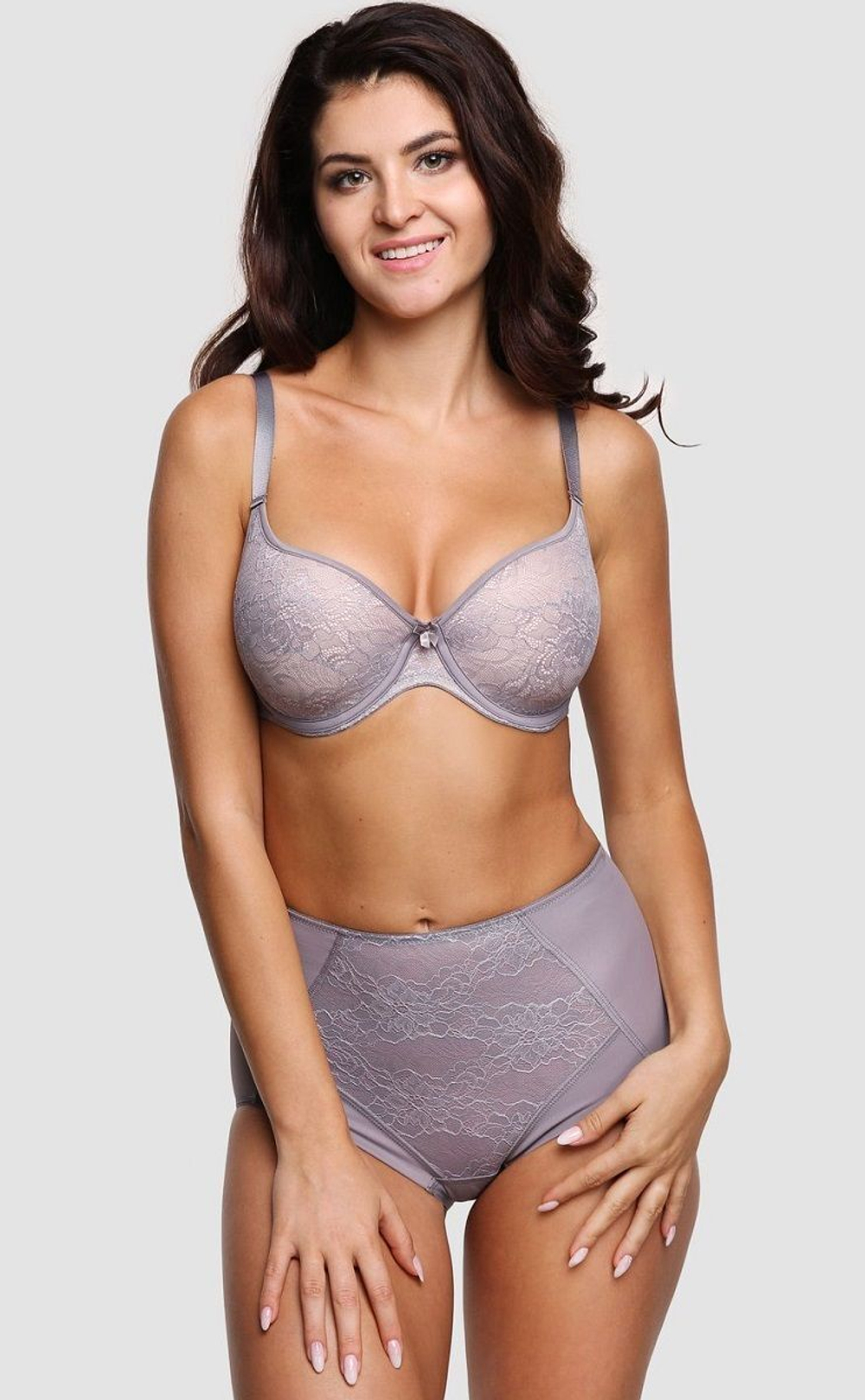 Эффектный бюстгальтер-спейсер на каркасах (Размер: 90F) (Цвет: черный с бежевым)