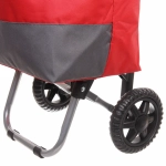 Тележка хозяйственная с сумкой (86*32*28см, колеса 14см,грузоподъемность до 15 кг) красная ST-821