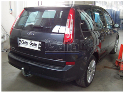 Фаркоп оцинкованный Galia F091C для Ford Focus хетчбек 2004-2011, 2011-, Ford C-MAX 2003-2011, 2011-(паспорт и сертификат в комплекте)(без электрики)