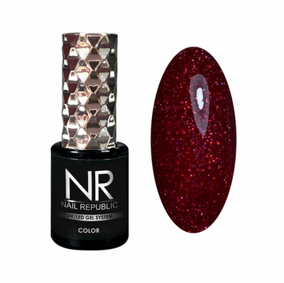 NR Passion Гель-лак 434 - Мерцающий лавовый, 10 мл