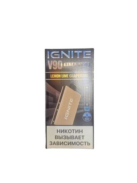 Ignite V90 Lemon lime grapefruit - лимон-лайм-грейпфрут 9000 затяжек 20мг (2%)