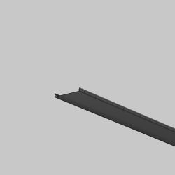 Рассеиватель для профиля 50×50 (Чёрный, 2 м), Maytoni ALM-5050T-B-DF-2M 642048